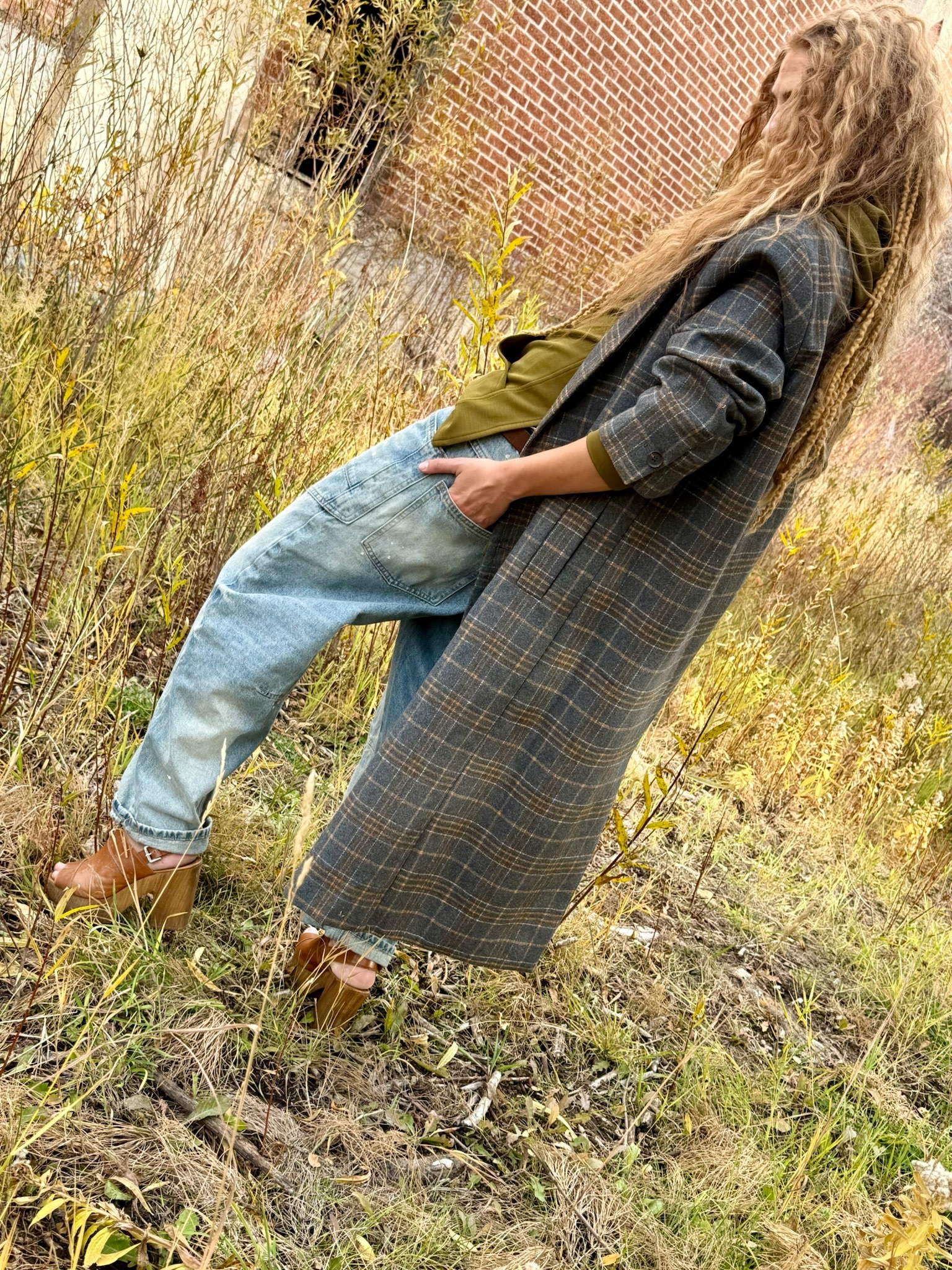 ROAMING The RANGE Plaid Duster