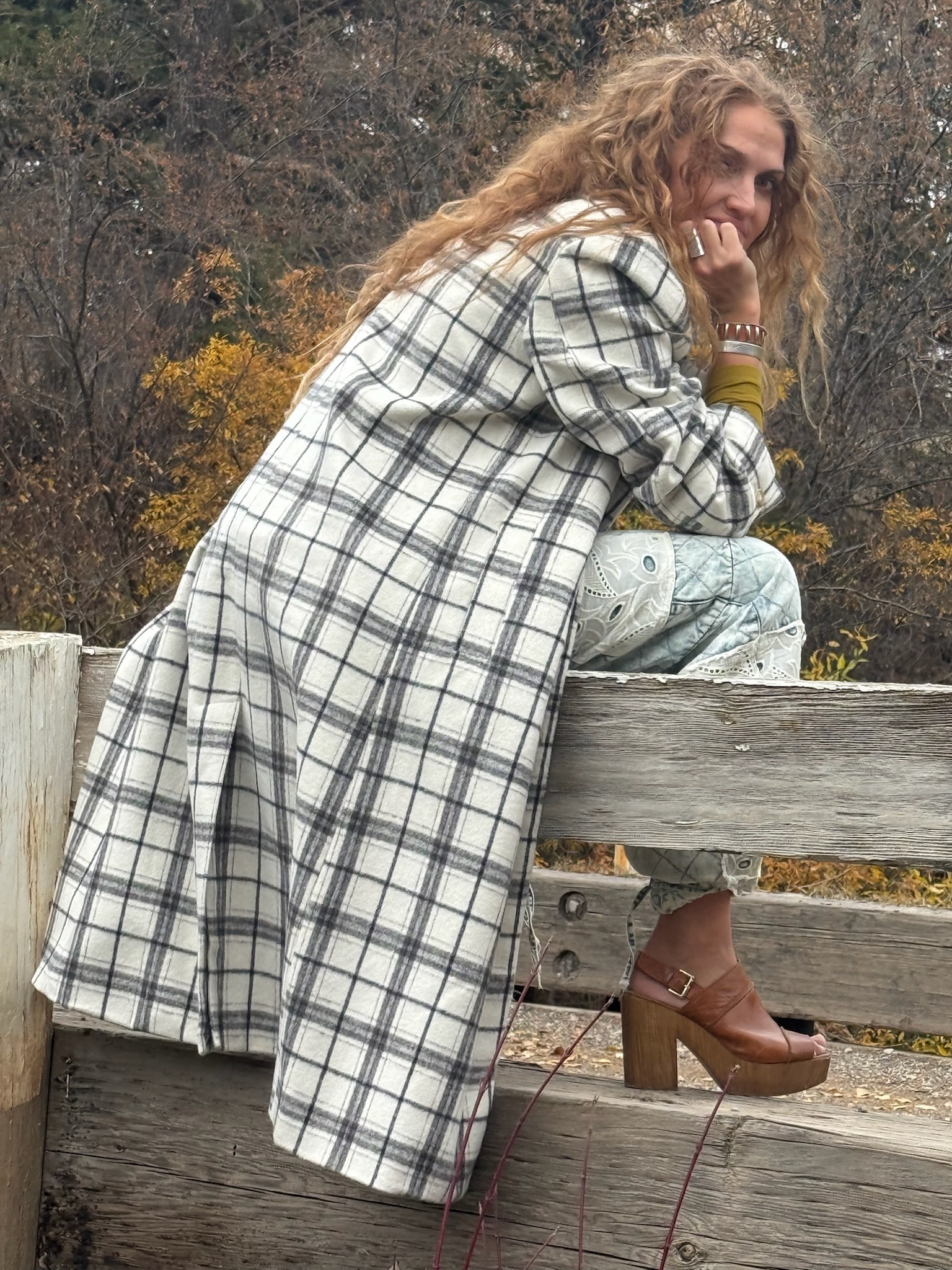ROAMING The RANGE Plaid Duster