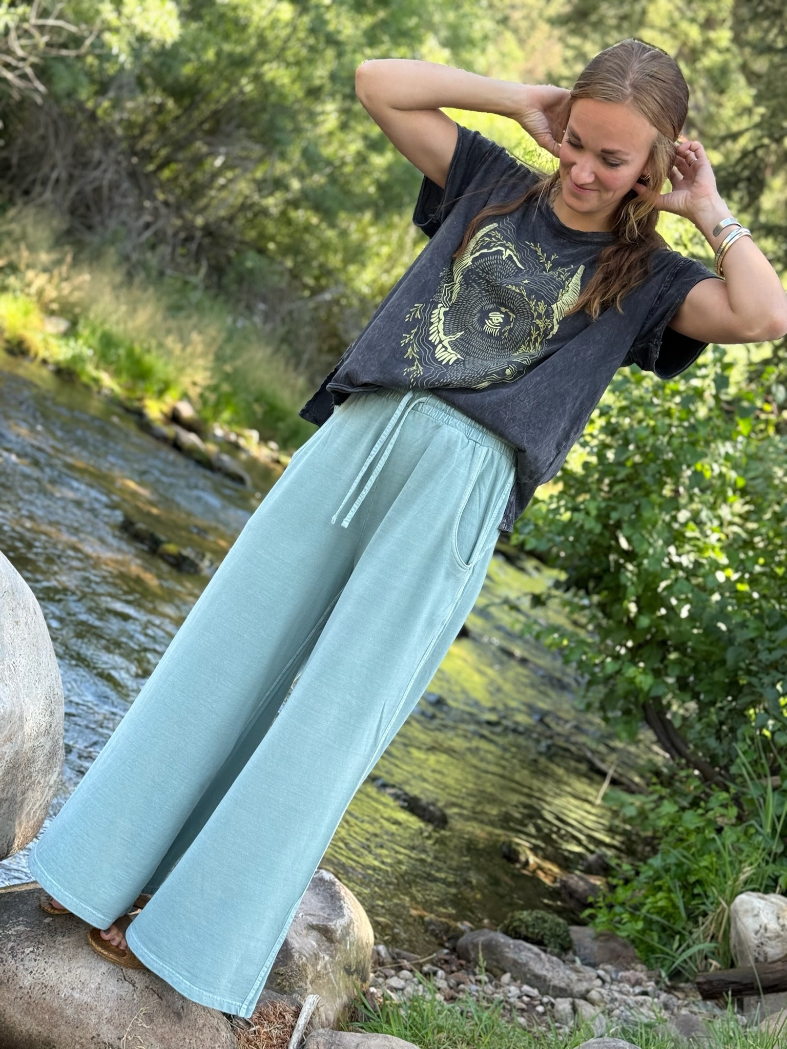 WIDE & WILD WYO Dye & Amp Pants