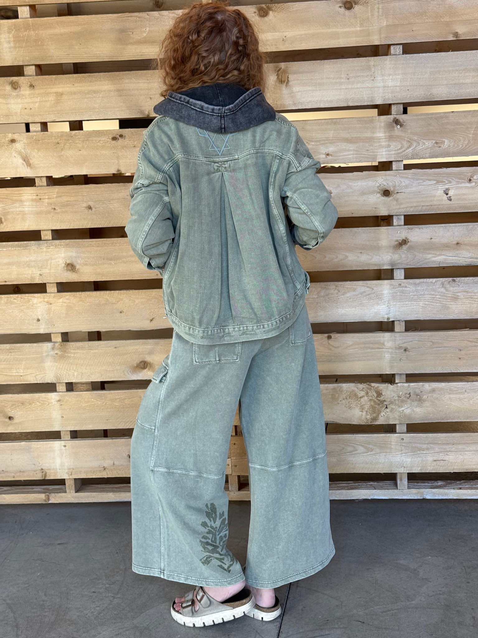 STAR OF 89 Oversized Back Pleated Jacket