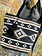 STAR VALLEY AZTEC Tote Black & Taupe PCH