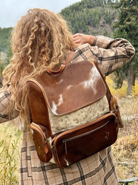 HIGH NOON HAIR-ON LEATHER  Backpack     LSW