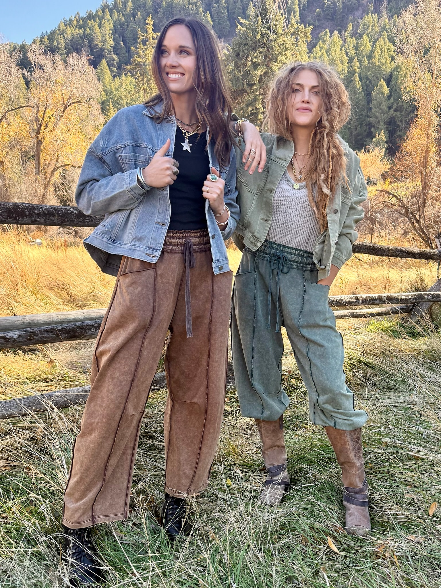 Wide & Wild WYO Seamed Barrel Pants