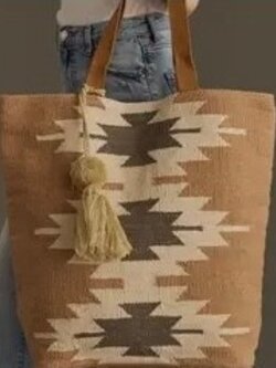 STAR VALLEY AZTEC  Bag - Tan, Cream & Gray