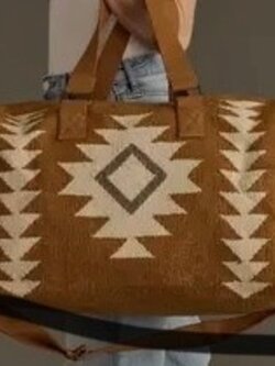 STAR VALLEY AZTEC  Bag - Camel, Cream & Gray