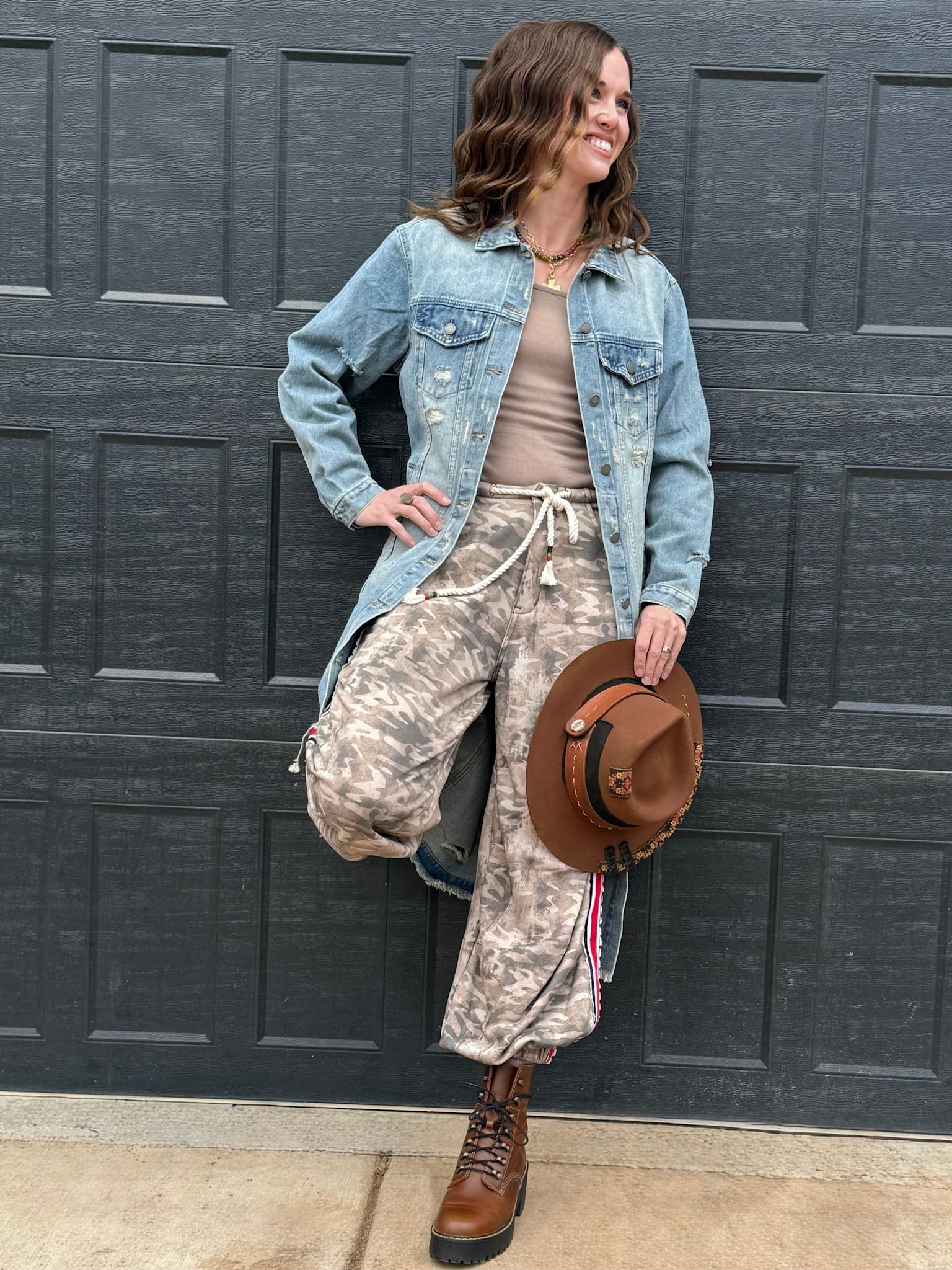 BLOOMING BUFFALO Wool & Leather Hat