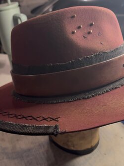 NIGHTFALL NOMAD Wool & Leather Hat by ShadyBiz
