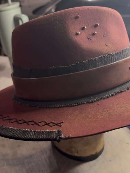 Nightfall Nomad Wool & Leather Hat by Kayla