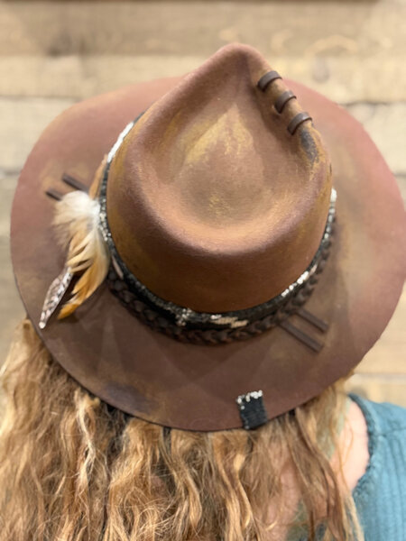 WHISKEY WIND Wool & Leather Hat by ShadyBiz