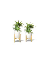 Harmonia Mason 2 Piece Pedestal Planters Set