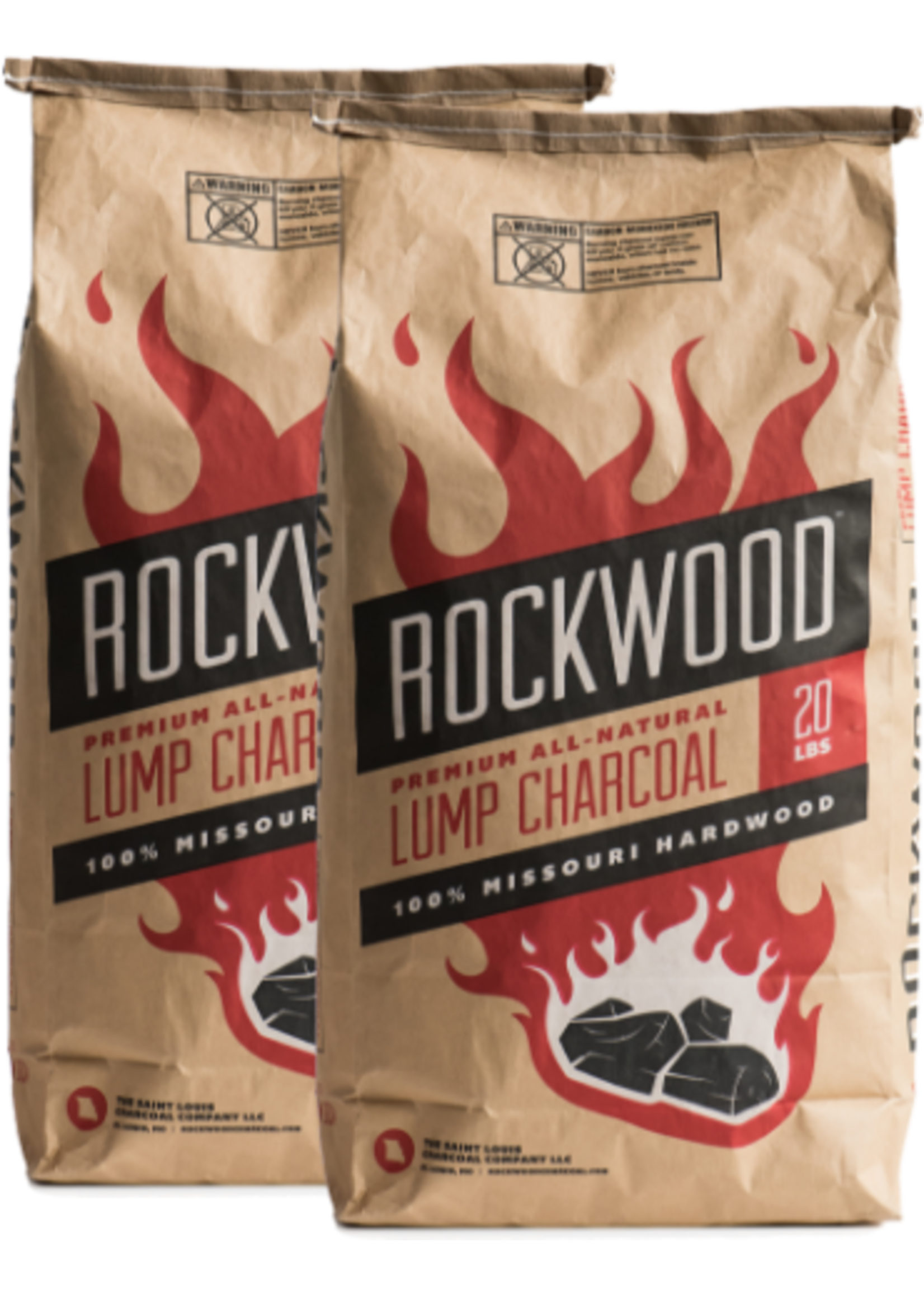 St. Louis Charcoal Rockwood Charcoal - 20 lbs Bag