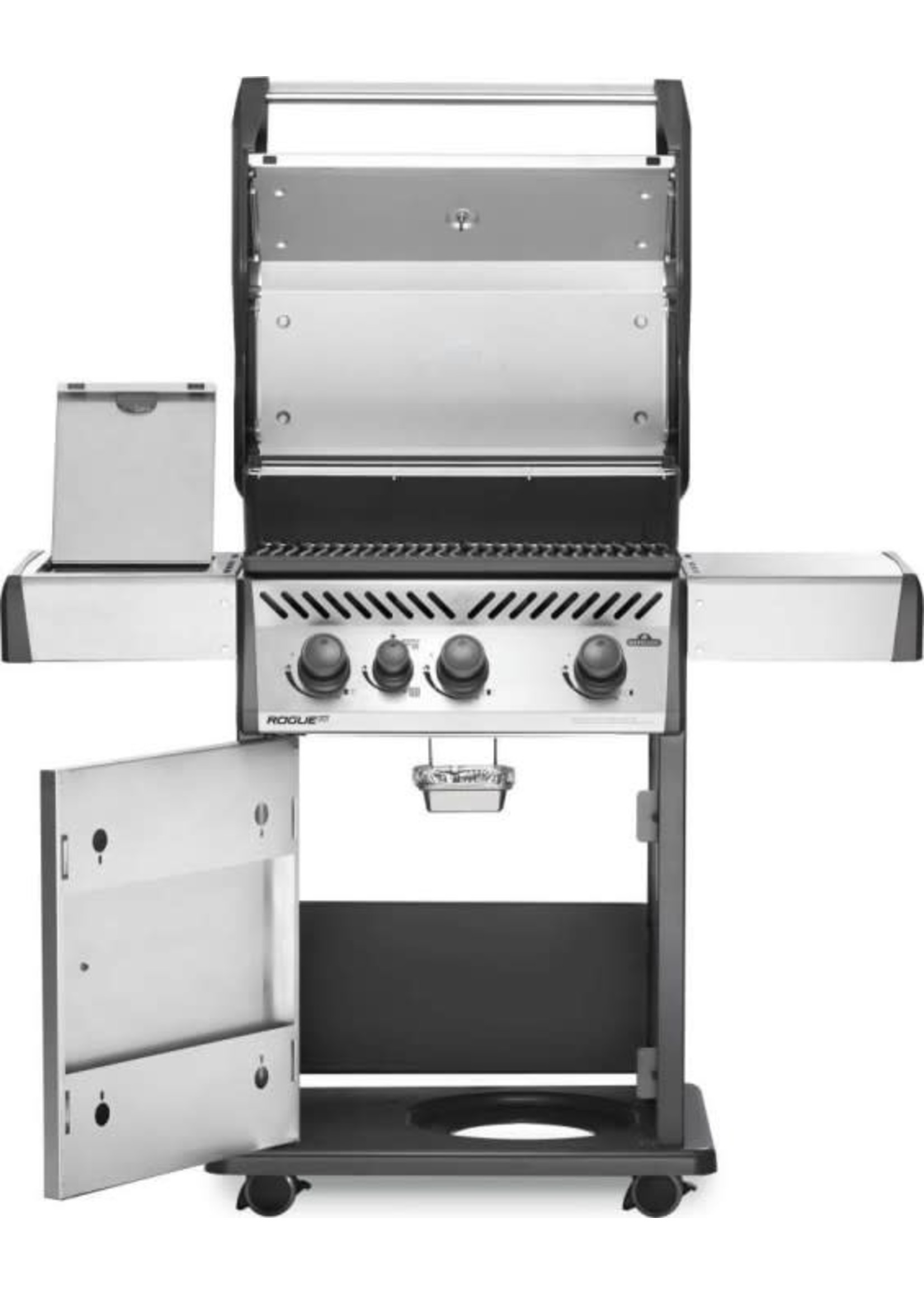 Napoleon ROGUE® XT 425 PROPANE GAS GRILL WITH INFRARED SIDE BURNER, STAINLESS STEEL