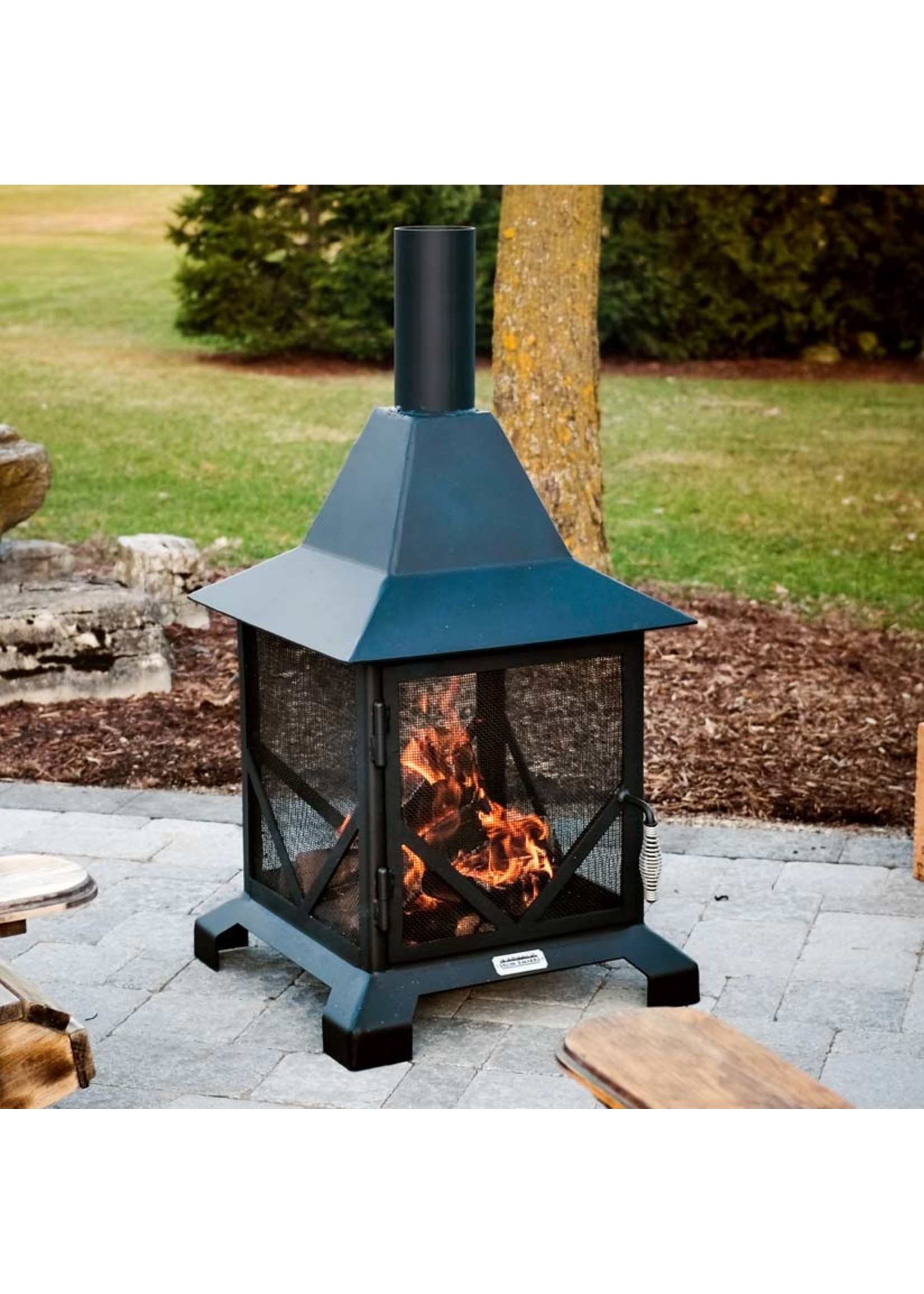 Iron Embers Chiminea Outdoor Fireplace