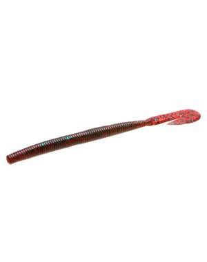 ZOOM UV SPEED WORM 6" RED BUG 15PK