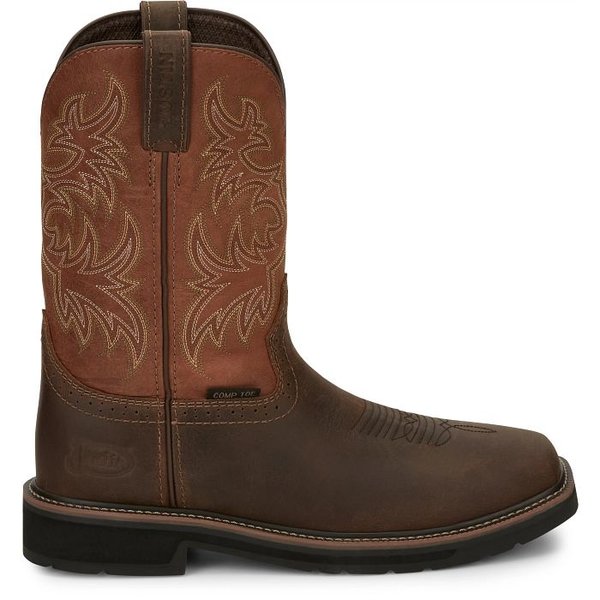 JUSTIN BOOTS 11" STAMPEDE SWITCH CT EH