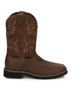 JUSTIN BOOTS 11" STAMPEDE DRILLER ST EH WP