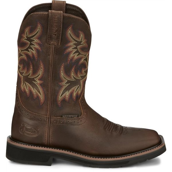 JUSTIN BOOTS 11" STAMPEDE DRILLER EH WP