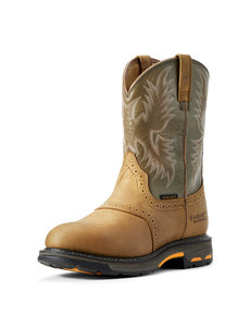ARIAT WORKHOG AGED BARK / ARMY GREEN WP