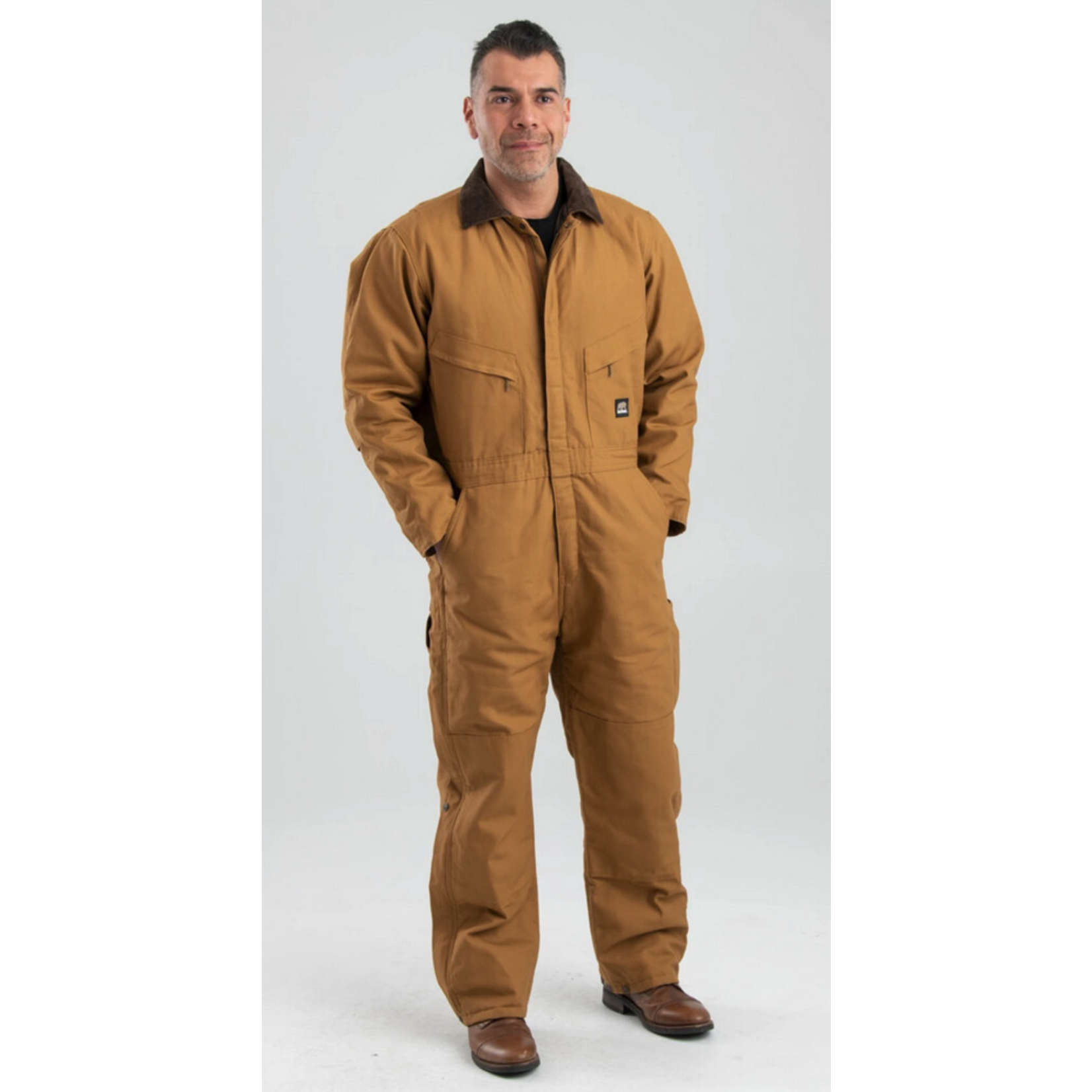 BERNE WORKWEAR HERITAGE INSULATED COVERALL - BROWN