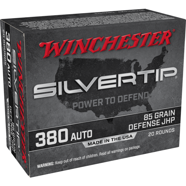 WINCHESTER 380 AUTOMATIC 85 GR SILVERTIP