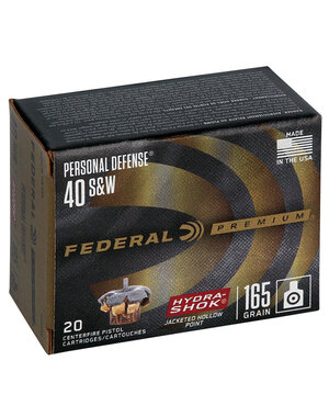  PERSONAL DEFENSE HYDRA-SHOK 40 S&W 165 GRAIN