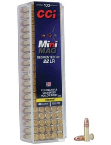 CCI AMMO 22 LR MINI-MAG SEGMENTED HP 40 GR