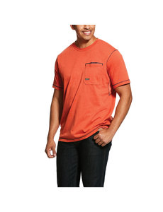 ARIAT REBAR WORKMAN T-SHIRT VOLCANIC HEATHER