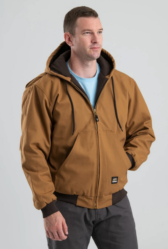 HERITAGE DUCK HOODED JACKET BROWN - Gellco Outdoors
