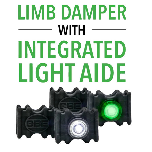 CUSTOM BOW EQUIPMENT VIBEX BEACON - LIMB DAMPER WITH LIGHT