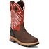 JUSTIN BOOTS ROUGHNECK 12" STEEL TOE WP EH CHESTNUT