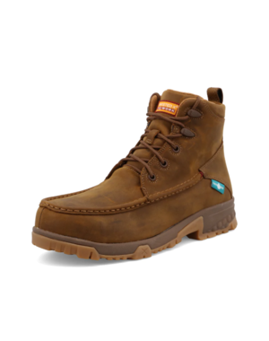 TWISTED X BOOTS 6" WORK BOOT WP CT EH-SADDLE