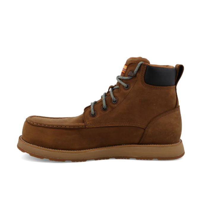 TWISTED X BOOTS 6" CELLSTRETCH A WEDGE SOLE LION TAN WP NT EH SR