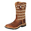 TWISTED X BOOTS 12" WESTERN WORK BOOT - RUSTIC BROWN/LION TAN EH SR