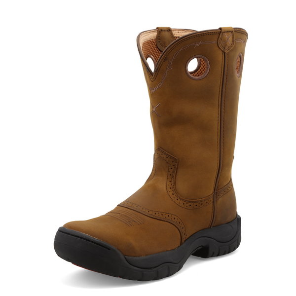 TWISTED X BOOTS ***11" ALL AROUND WORK BOOT-SADDLE