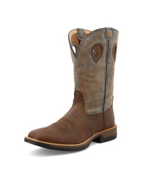 TWISTED X BOOTS 12" TECH X BOOT-BROWN & GREY