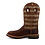 TWISTED X BOOTS 12" WESTERN WORK BROWN & LION TAN AT, EH, WP