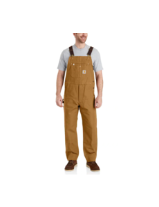 CARHARTT INC. RELAXED FIT DUCK BIB OVERALL - BROWN