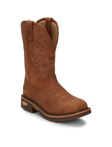 JUSTIN BOOTS ***11" RISTOR PUL-ON CT WP EH