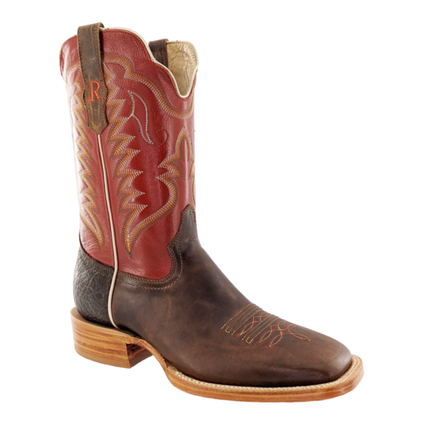 R. WATSON BOOTS ARIZONA TAN COWHIDE/INDIAN ORANGE COWHIDE