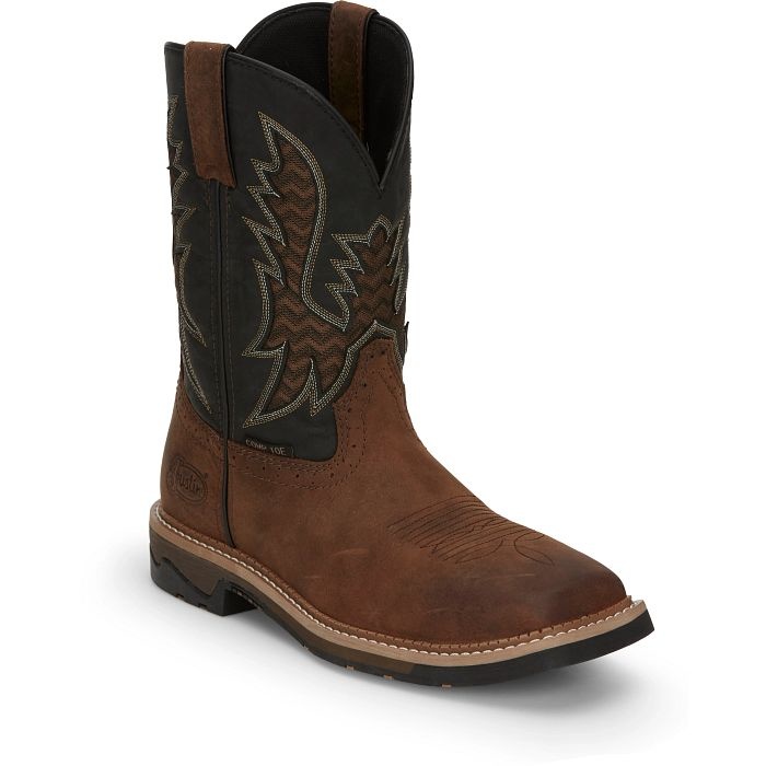 Buffalo steel shop toe boots