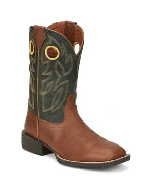 JUSTIN BOOTS 11" BOWLINE GREEN COWHIDE