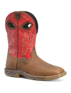 DOUBLE H BOOTS 11" HENLY SQUARE ROPER  PHANTOM RIDER CT EH WP