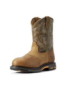 ARIAT WORKHOG COMPOSITE-TOE EH WP - AGED BARK / ARMY GRN