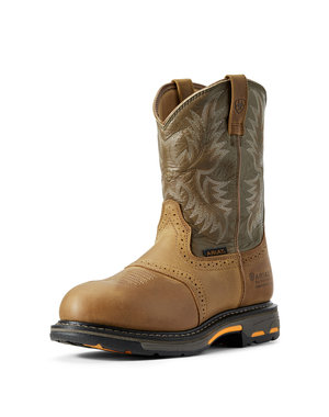 ARIAT WORKHOG COMPOSITE-TOE EH WP - AGED BARK / ARMY GRN