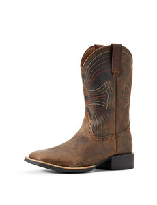 ARIAT SPORT WIDE SQUARE TOE - DISTRESSED BROWN