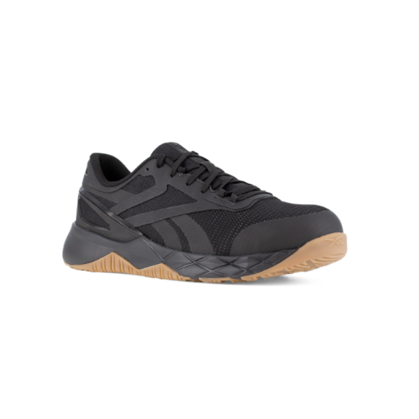 REEBOK WORK NANOFLEX TR WORK COMPOSITE-TOE EH SR -  BLACK & GUM