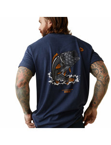 ARIAT REBAR COTTONSTRONG AMERICAN BASS T-SHIRT