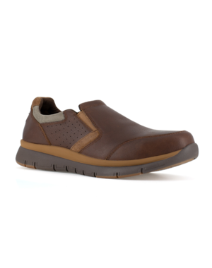 ROCKPORT WORKS BROWN SLIP-ON STEEL-TOE SD