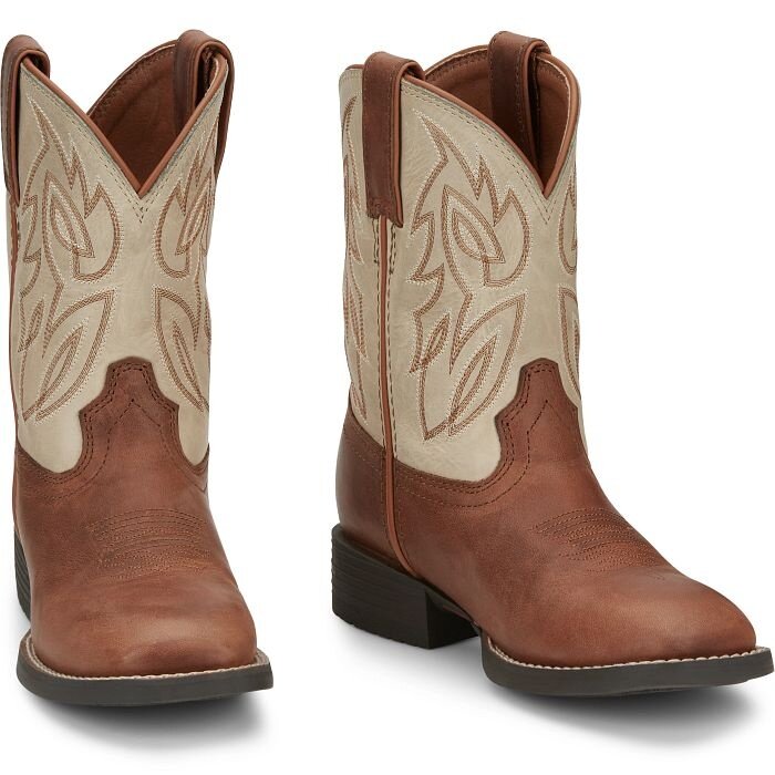 JUSTIN BOOTS CANTER JUNIOR BON COWHIDE