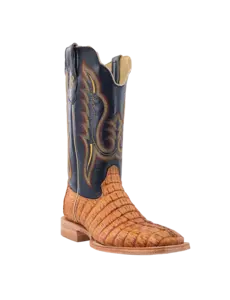 R. WATSON BOOTS SADDLE HORNBACK CAIMAN TAIL